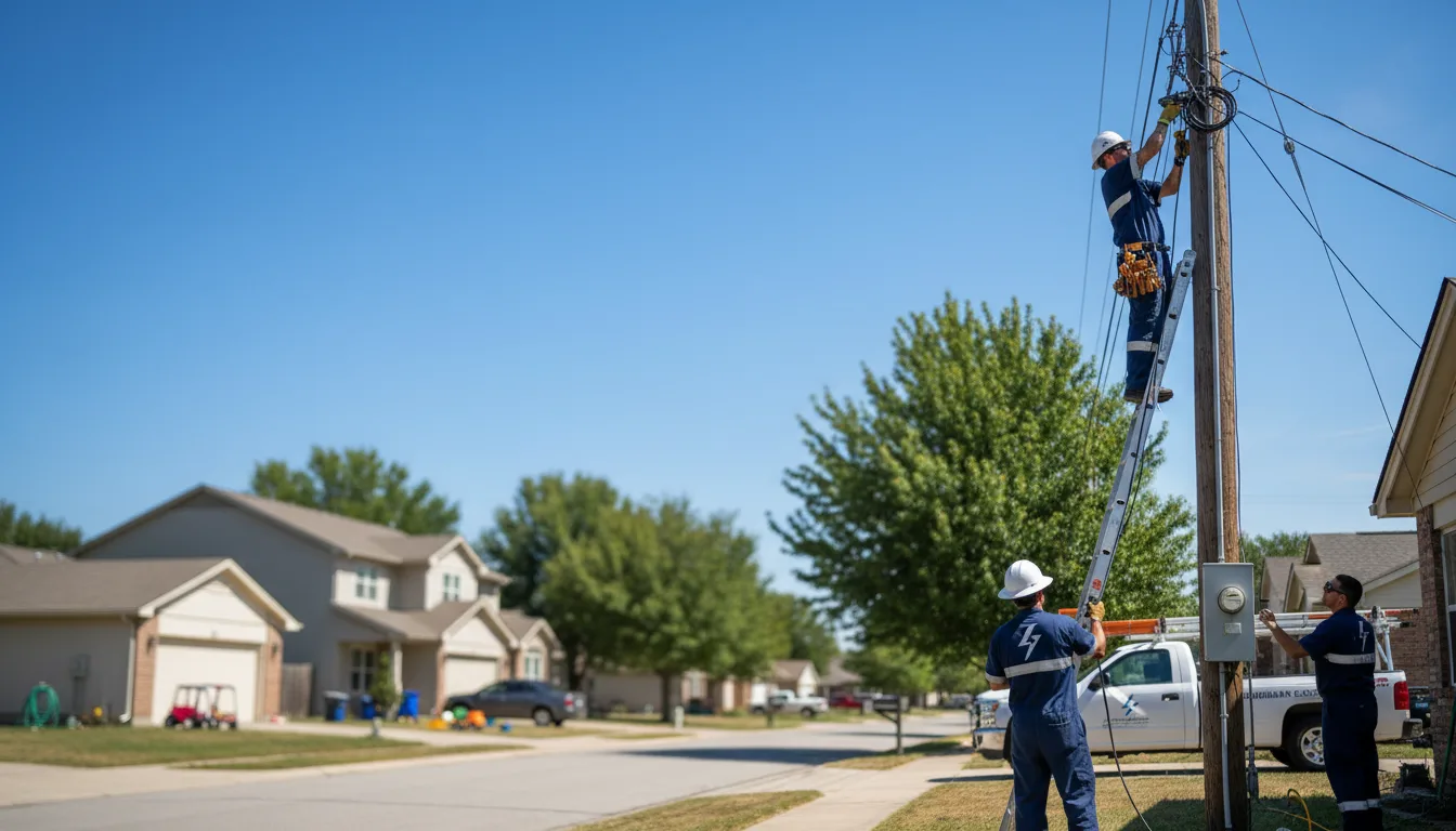Residential electrician providing installation services in Barnhart, TX